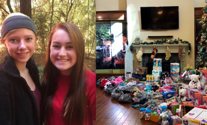 Two teens collect thousands of dollars in donations for women's center