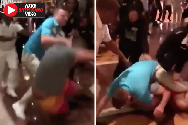 Brawl on cruise ship: Watch passengers let fists fly