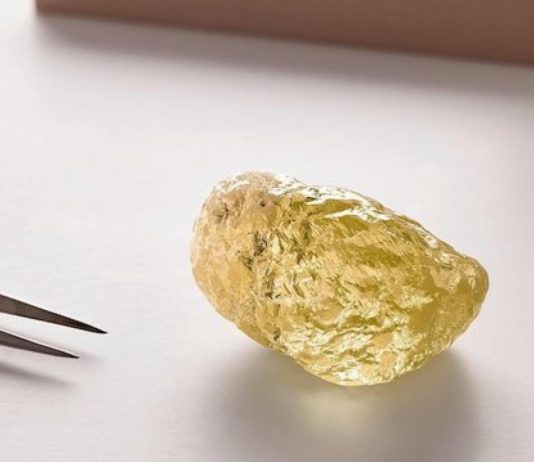 Largest yellow diamond discovered in North America Largest yellow diamond discovered in North America