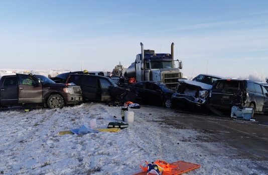 20-vehicle crash near Grande Prairie, Report 20-vehicle crash near Grande Prairie, Report
