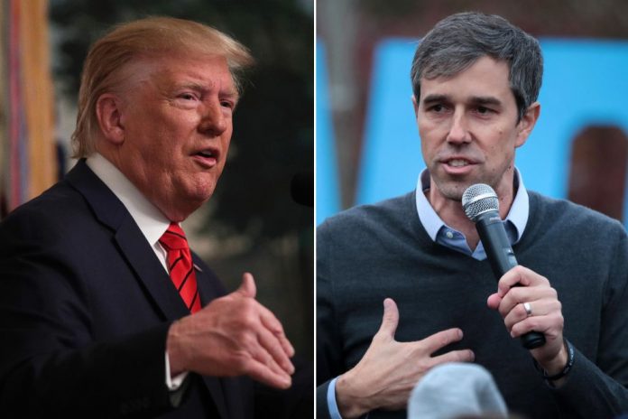 Trump says Beto O'Rourke 'quit like a dog', Report