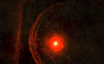 A giant red star is behaving strangely and may be about to explode A giant red star is behaving strangely and may be about to explode