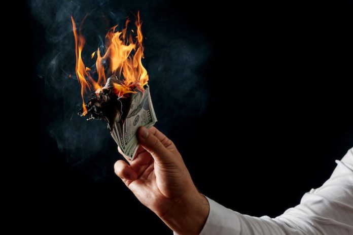 Man burned 1 million to keep ex-wife from getting it