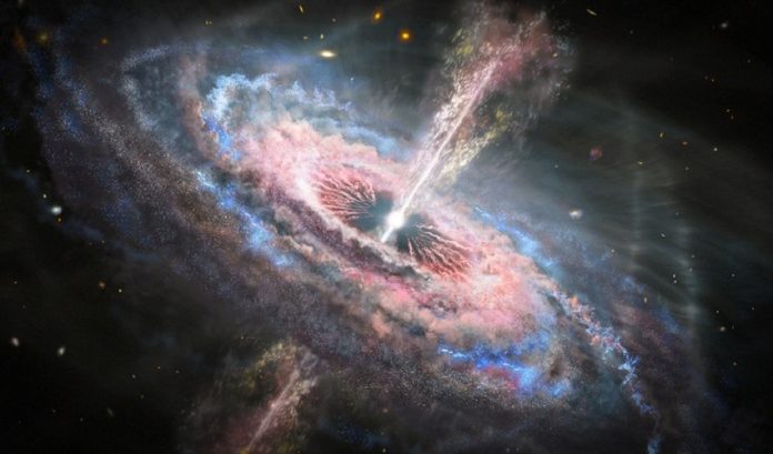 Quasar tsunamis rip through space (Study)