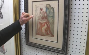 Salvador Dali artwork discovered at NC thrift store (Picture) Salvador Dali artwork discovered at NC thrift store (Picture)