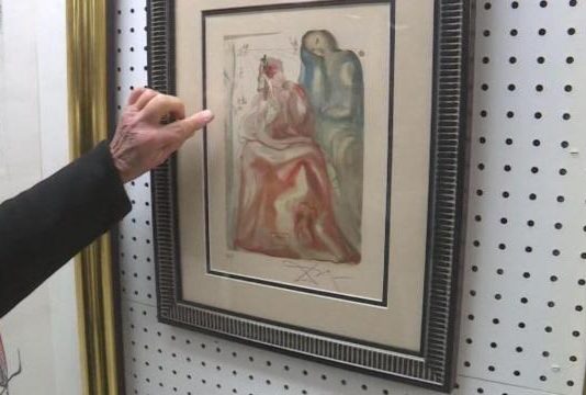 Salvador Dali artwork discovered at NC thrift store (Picture) Salvador Dali artwork discovered at NC thrift store (Picture)