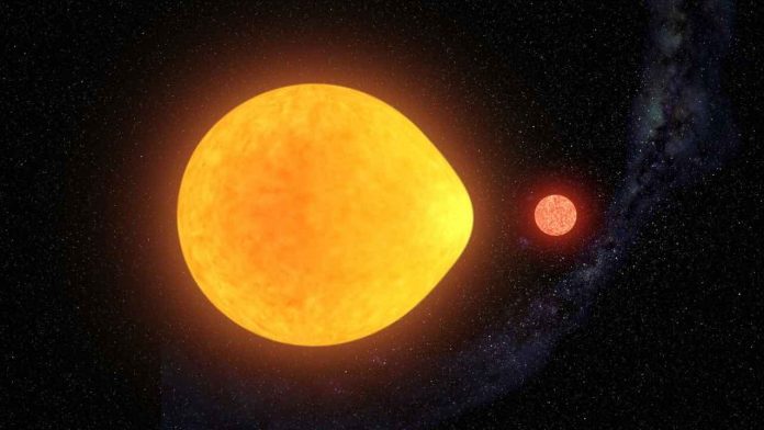 Teardrop star discovered with tiny partner, Study
