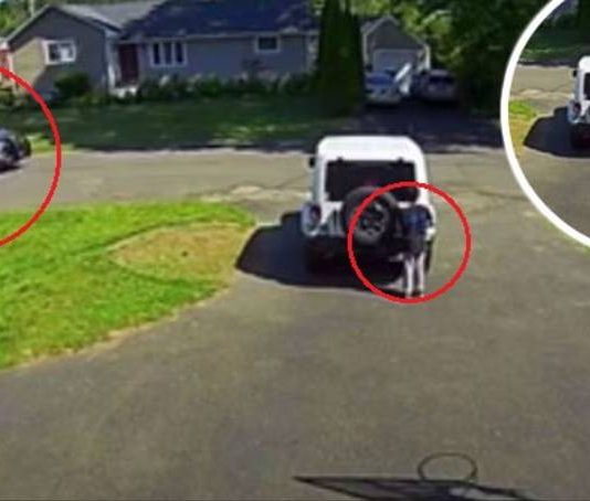 Dad shares video of 10-year-old hiding from police car (Video) Dad shares video of 10-year-old hiding from police car (Video)