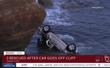 San Diego cop rescues twin girls and Father After Truck Plunges Off Sunset Cliffs San Diego cop rescues twin girls and Father After Truck Plunges Off Sunset Cliffs
