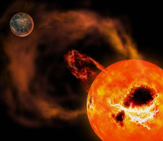 Superflare Detected to Come From Nearby Red Dwarf Star (Study) Superflare Detected to Come From Nearby Red Dwarf Star (Study)