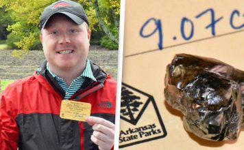Man Finds 9-Carat Diamond in Arkansas State Park (Picture) Man Finds 9-Carat Diamond in Arkansas State Park (Picture)