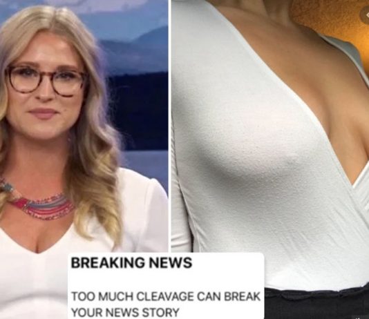 News anchor Kori Sidaway hits back at viewer who sent her snarky note about ‘showing too much cleavage’ during broadcast News anchor Kori Sidaway hits back at viewer who sent her snarky note about ‘showing too much cleavage’ during broadcast