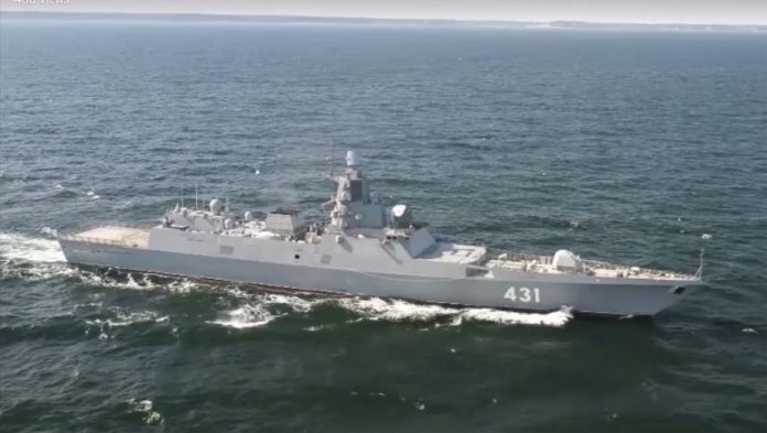 Russian navy vessel, container ship collide in Danish waters, Report