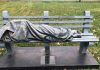 Homeless Jesus statue put on bench in Ohio (Picture)