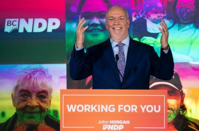 NDP Wins Majority Government In British Columbia Election, Report
