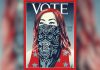 Time replaces logo on magazine cover with 'Vote' (Photo)
