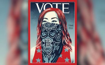 Time replaces logo on magazine cover with ‘Vote’ (Photo) Time replaces logo on magazine cover with 'Vote' (Photo)