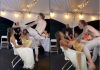 Watch: Adam Gaudette kicked his wife in the head at their wedding