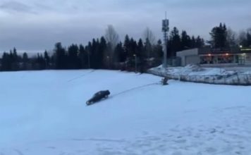 Car Jumps Fence And Lands In B.C. High School Field, Police Investigate (Video) Car Jumps Fence And Lands In B.C. High School Field, Police Investigate (Video)