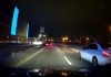 Reckless driver slams into highway barrier in New York (Video)