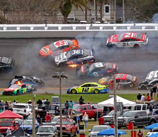 The ‘Big One’ strikes early as multicar crash unfolds before rain strikes Daytona 500 (Video) The 'Big One' strikes early as multicar crash unfolds before rain strikes Daytona 500 (Video)