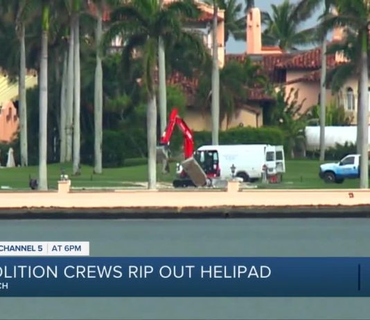 Why is Donald Trump’s Mar-a-Lago helipad being demolished? Why is Donald Trump's Mar-a-Lago helipad being demolished?