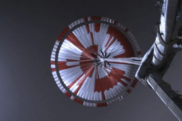 NASA: Mars rover's giant parachute carried secret message
