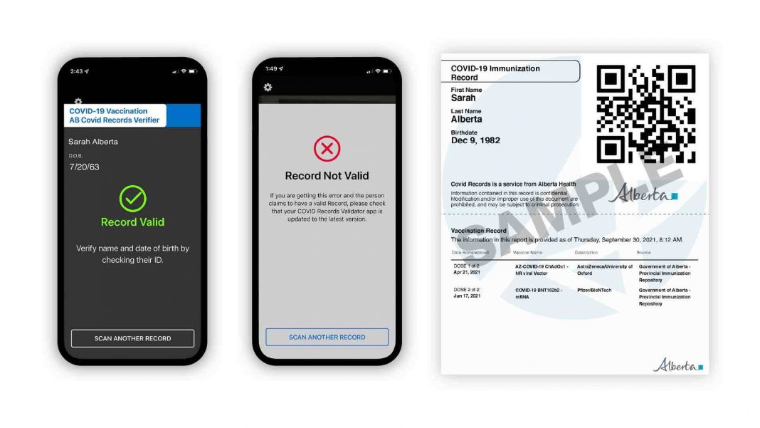 AB Covid Records App to scan COVID19 vaccine QR codes now available