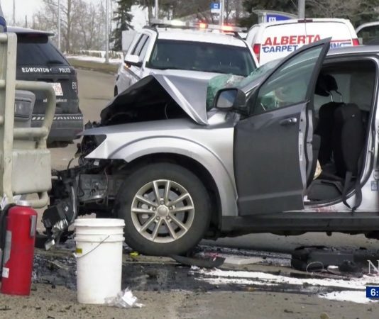 Five injured in 2-vehicle crash in southeast Edmonton Five injured in 2-vehicle crash in southeast Edmonton