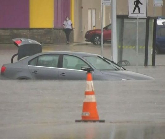 Saskatoon streets flood during downpour Saskatoon streets flood during downpour
