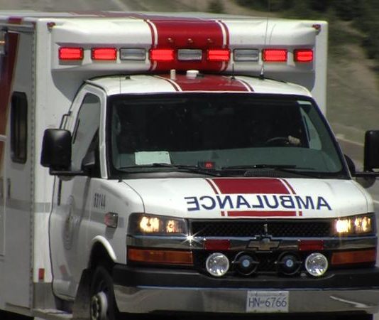 Pedestrian hospitalized after being hit by transport truck Pedestrian hospitalized after being hit by transport truck