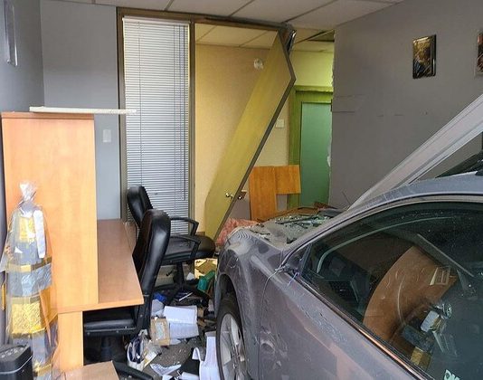 RCMP: Driver crashes into building in Kelowna RCMP: Driver crashes into building in Kelowna