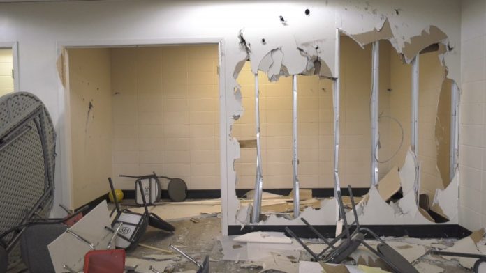 Two teens charged in Brookside Hall vandalism, police searching for others